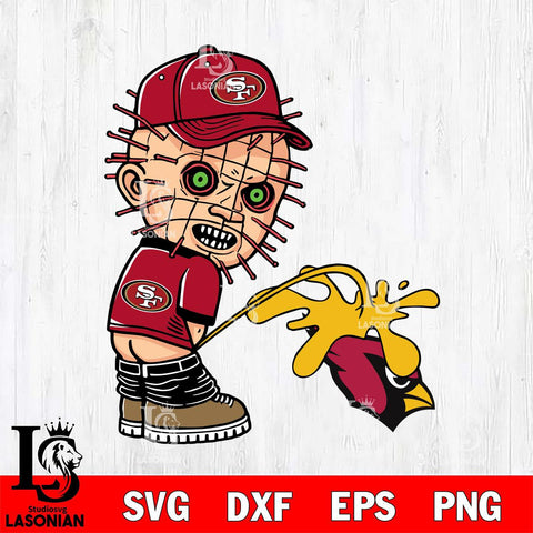 San Francisco 49ers Pinhead Piss On Arizona Cardinals Svg Eps Dxf Png File, Digital Download, Instant Download