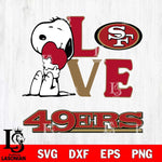 San Francisco 49ers Snoopy Sport 10 Svg Eps Dxf Png File, NFL svg, Digital Download, Instant Download