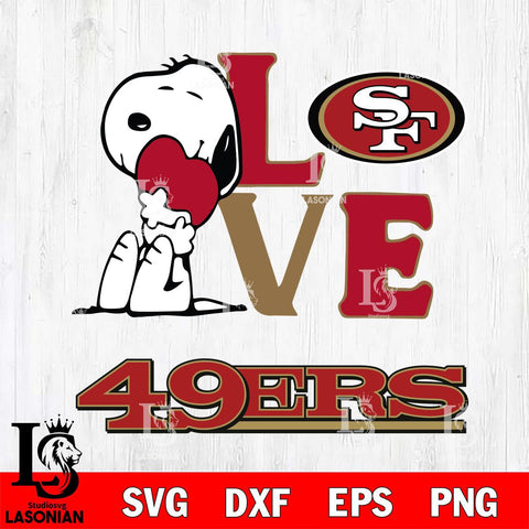 San Francisco 49ers Snoopy Sport 10 Svg Eps Dxf Png File, NFL svg, Digital Download, Instant Download