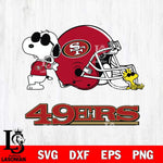 San Francisco 49ers Snoopy Sport 2 Svg Eps Dxf Png File, NFL svg, Digital Download, Instant Download