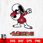 San Francisco 49ers Snoopy Sport 3 Svg Eps Dxf Png File, NFL svg, Digital Download, Instant Download