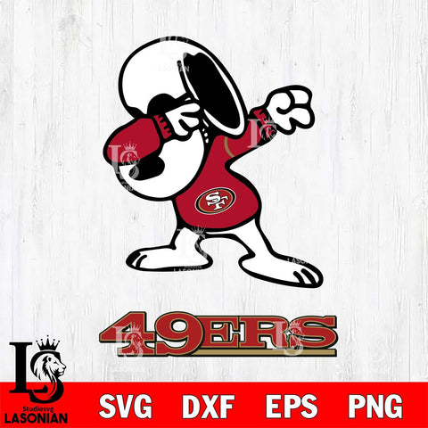 San Francisco 49ers Snoopy Sport 3 Svg Eps Dxf Png File, NFL svg, Digital Download, Instant Download