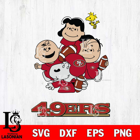 San Francisco 49ers Snoopy Sport 4 Svg Eps Dxf Png File, NFL svg, Digital Download, Instant Download