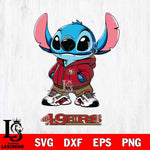 San Francisco 49ers Stitch Disney NFL Svg Eps Dxf Png File, Digital Download, Instant Download