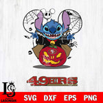 San Francisco 49ers Stitch Horror Halloween Svg Eps Dxf Png File, Digital Download, Instant Download