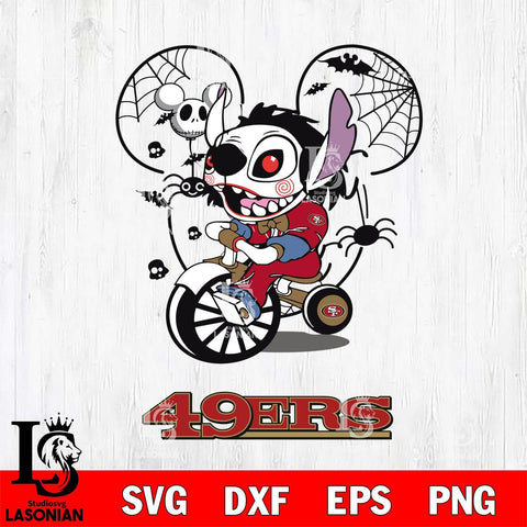 San Francisco 49ers Stitch Jigsaws Halloween Svg Eps Dxf Png File, Digital Download, Instant Download