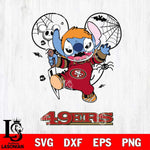 San Francisco 49ers Stitch Michael Halloween Svg Eps Dxf Png File, Digital Download, Instant Download