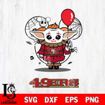 San Francisco 49ers Stitch Pennywise Halloween Svg Eps Dxf Png File, Digital Download, Instant Download