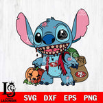 San Francisco 49ers Stitch Zombie Football Svg Eps Dxf Png File, NFL svg, Digital Download, Instant Download