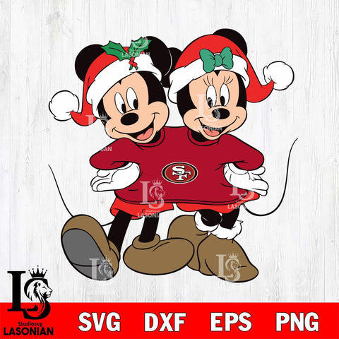 San Francisco 49ers mickey christmas 11 Svg Eps Dxf Png File, Digital Download, Instant Download