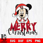 San Francisco 49ers mickey christmas 1 Svg Eps Dxf Png File, Digital Download, Instant Download