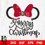 San Francisco 49ers mickey christmas 3 Svg Eps Dxf Png File, Digital Download, Instant Download