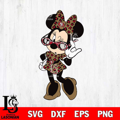 San Francisco 49ers mickey christmas 6 Svg Eps Dxf Png File, Digital Download, Instant Download