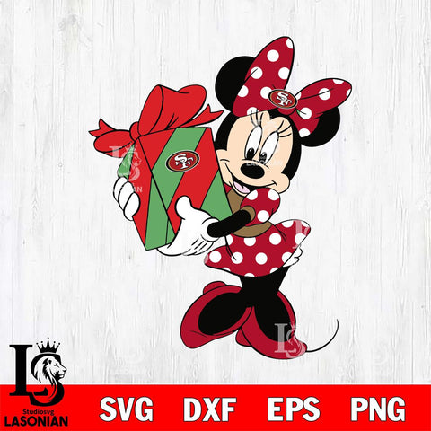 San Francisco 49ers mickey christmas 8 Svg Eps Dxf Png File, Digital Download, Instant Download