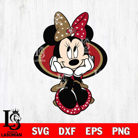 San Francisco 49ers mickey christmas 9 Svg Eps Dxf Png File, Digital Download, Instant Download