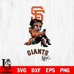 San Francisco Giants Beauty Black Fan Girl Football