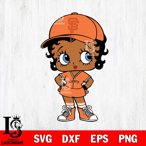 San Francisco Giants Betty Boop MLB 3 Svg Eps Dxf Png File, MLB svg, Digital Download, Instant Download