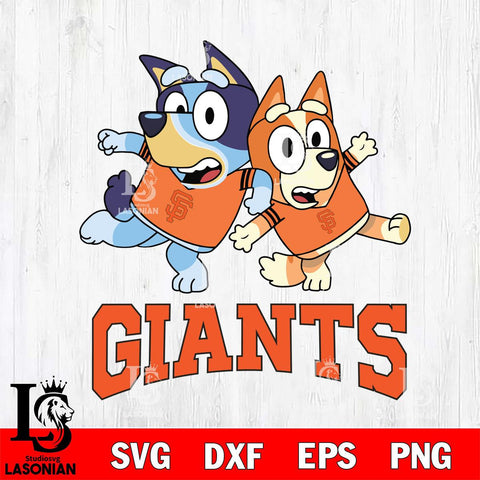 San Francisco Giants Bluey & Bingo 13 Svg Eps Dxf Png File, MLB svg, Digital Download, Instant Download