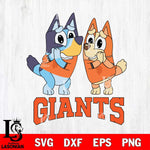 San Francisco Giants Bluey & Bingo 15 Svg Eps Dxf Png File, MLB svg, Digital Download, Instant Download