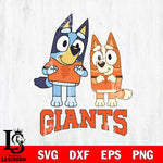 San Francisco Giants Bluey & Bingo 6 Svg Eps Dxf Png File, MLB svg, Digital Download, Instant Download