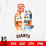 San Francisco Giants Bluey Chilli Dance Svg Eps Dxf Png File, Digital Download, Instant Download