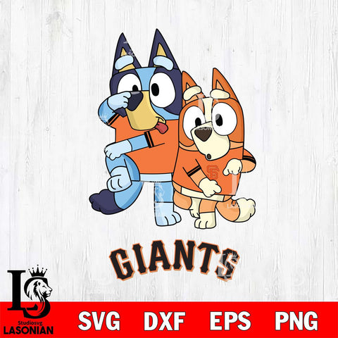 San Francisco Giants Bluey Chilli Dance Mode Svg Eps Dxf Png File, Digital Download, Instant Download