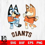 San Francisco Giants Bluey Chilli Sport Svg Eps Dxf Png File, Digital Download, Instant Download