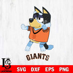 San Francisco Giants Bluey Dad Dance Svg Eps Dxf Png File, Digital Download, Instant Download