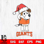 San Francisco Giants Christmas Bluey Jack Sport Cricut , Christmas Svg , Bluey svg , Digital Download, dxf eps png pdf file