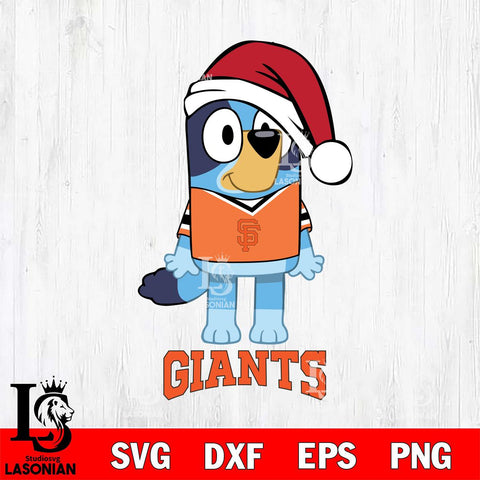 San Francisco Giants Christmas Bluey Sport Cricut , Christmas Svg , Bluey svg , Digital Download, dxf eps png pdf file