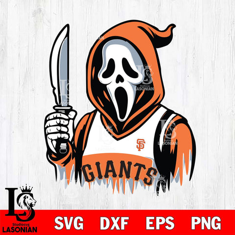 San Francisco Giants Ghostface 6 Svg Eps Dxf Png File, Digital Download, Instant Download