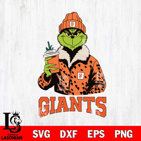 San Francisco Giants Grinch Leopard Svg Eps Dxf Png File, Digital Download, Instant Download