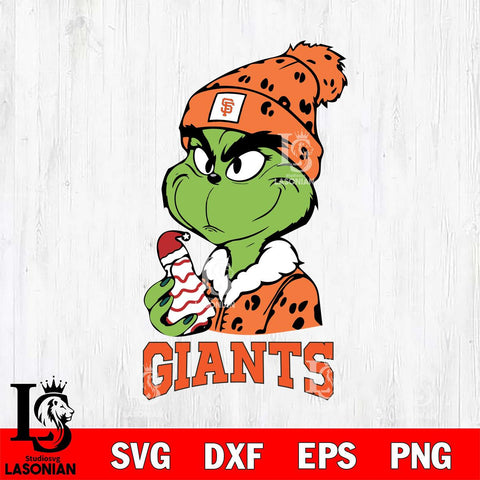 San Francisco Giants Grinch Tree Cake Svg Eps Dxf Png File, Digital Download, Instant Download