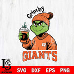 San Francisco Giants Grinchy Bougie Christmas Cut Files Cricut, Svg Dxf Eps Png file , Silhouette