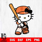 San Francisco Giants Hello Kitty 2 Svg Eps Dxf Png File, Digital Download, Instant Download