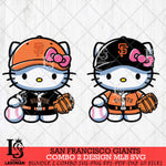 San Francisco Giants Hello Kitty Bundle 2 SVG Svg Eps Dxf Png File, Digital Download, Instant Download