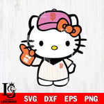 San Francisco Giants Hello Kitty sport 10 Svg Eps Dxf Png File, Digital Download, Instant Download