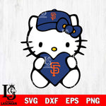 San Francisco Giants Hello Kitty sport 4 Svg Eps Dxf Png File, Digital Download, Instant Download