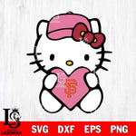 San Francisco Giants Hello Kitty sport 5 Svg Eps Dxf Png File, Digital Download, Instant Download