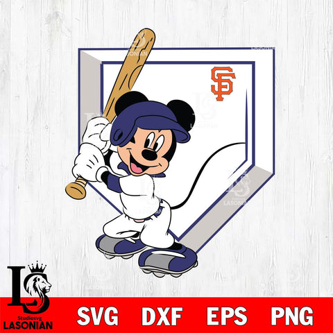 San Francisco Giants Mickey 2 Svg Eps Dxf Png File, Digital Download, Instant Download