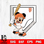 San Francisco Giants Mickey 3 Svg Eps Dxf Png File, Digital Download, Instant Download