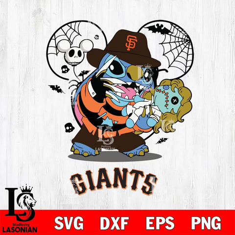 San Francisco Giants Stitch Freddy Krueger Halloween Svg Eps Dxf Png File, Digital Download, Instant Download