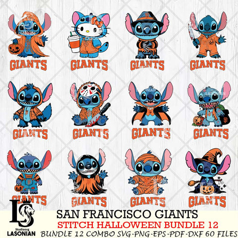 San Francisco Giants Stitch Horror Bundle 12 SVG Svg Eps Dxf Png File, MLB svg, Digital Download, Instant Download