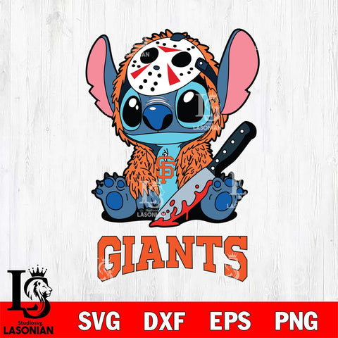 San Francisco Giants Stitch Jason Voorhees Svg Eps Dxf Png File, MLB svg, Digital Download, Instant Download