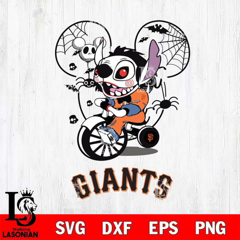 San Francisco Giants Stitch Jigsaws Halloween Svg Eps Dxf Png File, Digital Download, Instant Download