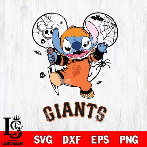 San Francisco Giants Stitch Michael Halloween Svg Eps Dxf Png File, Digital Download, Instant Download