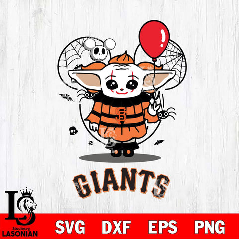 San Francisco Giants Stitch Pennywise Halloween Svg Eps Dxf Png File, Digital Download, Instant Download