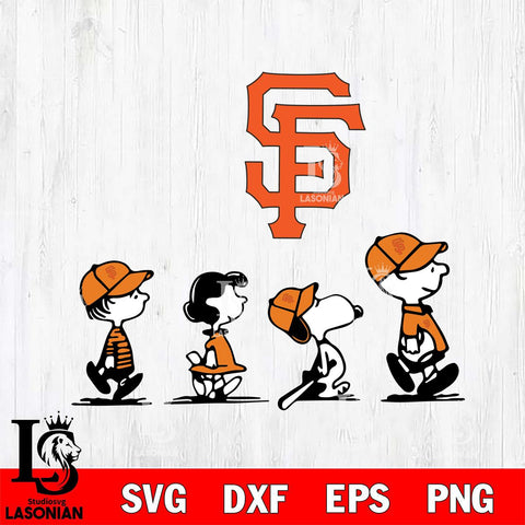 San Francisco Giants snoopy Svg Eps Dxf Png File, Digital Download, Instant Download