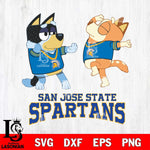 San José State Spartans Bluey Dance Svg Eps Dxf Png File, Digital Download, Instant Download