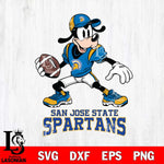 San José State Spartans Goofy Disney, Svg Eps Dxf Png File, Digital Download